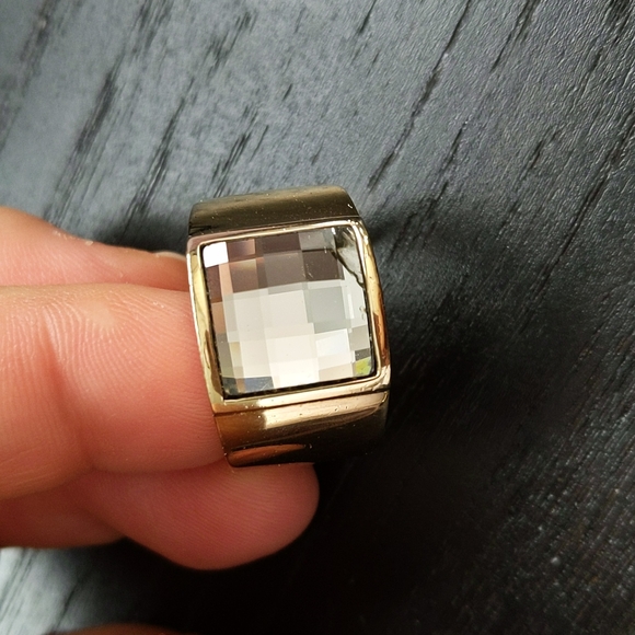 Dyrberg kern ring gold white mix broken stone - Picture 2 of 6